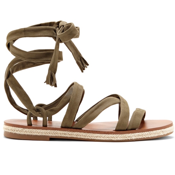 Lucky Brand Shoes - NIB LUCKY BRAND LACE UP SANDAL DALTY IVY GREEN